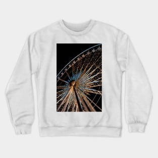 Colourful Ferris Wheel at Night, Niagara Crewneck Sweatshirt